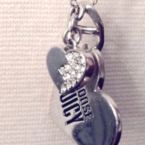 Juicy Couture VINTAGE Heart Dog Tag Couture Necklace - Picture 7 of 11